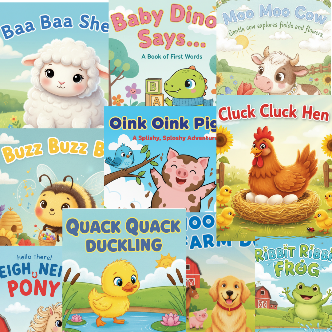 10 Baby & Toddler Animal Sound Books (Ages 0–2) | 100+ Illustrated Pages of Fun