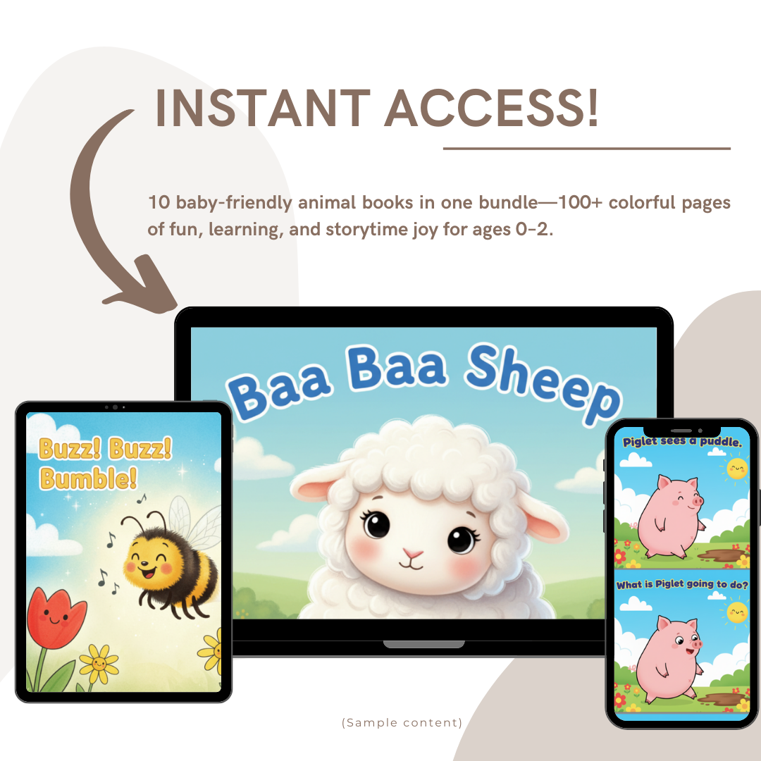 10 Baby & Toddler Animal Sound Books (Ages 0–2) | 100+ Illustrated Pages of Fun