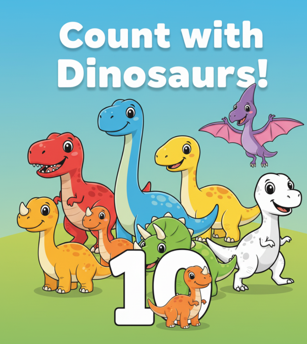 10 Baby & Toddler Dinosaur Books (Ages 0–2) | 100+ Illustrated Pages of Fun